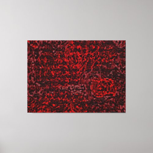 Dantes Inferno Oil Abstract Canvas Print