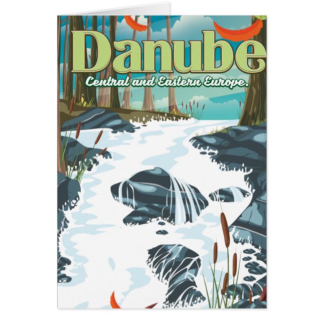 Danube European River Travel poster (Front)