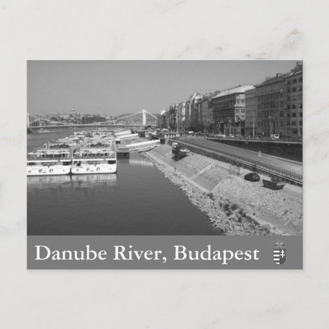 Danube River, Budapest, Hungary Postcard (Front)