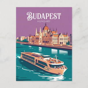 Danube River Hungary Postcard