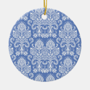 Danube Victorian Damask Ceramic Ornament