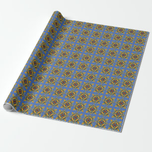 Danube Victorian Tile Design Wrapping Paper