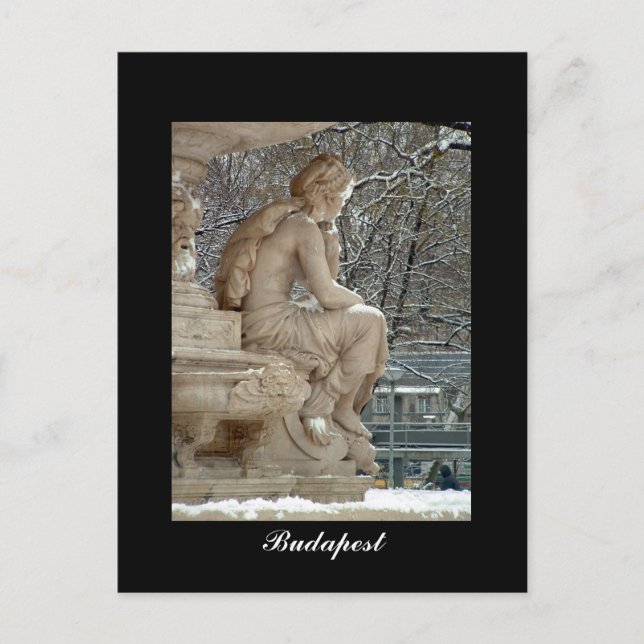 Danubius fountain, Budapest Postcard (Front)