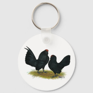 D'Anvers Black Bantams Keychain