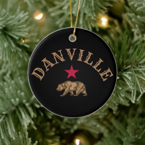 Danville California Ceramic Ornament