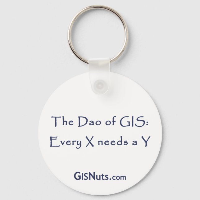 Dao of GIS Keychain (Front)