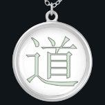 Dao Silver Plated Necklace<br><div class="desc">Dao Daoism Tao Taoism symbol ancient China Chinese Lao Tzu</div>