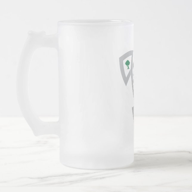 DAoC Frosted Glass Mug with Knot (Left)