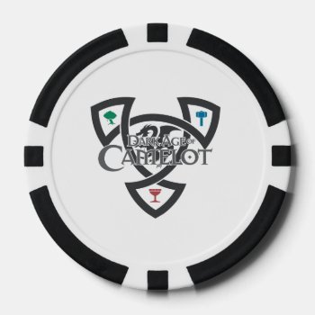 Daoc Knot Clay Poker Chips  Black Striped Edge Poker Chips by Dark_Age_of_Camelot at Zazzle