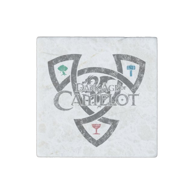 DAoC Knot Marble Stone Magnet (Front)
