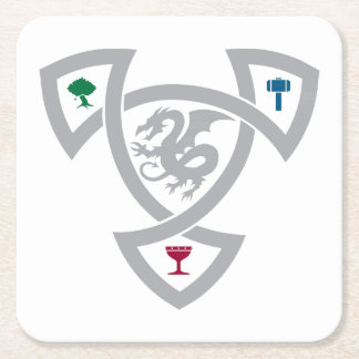 DAoC Square Coaster with Knot