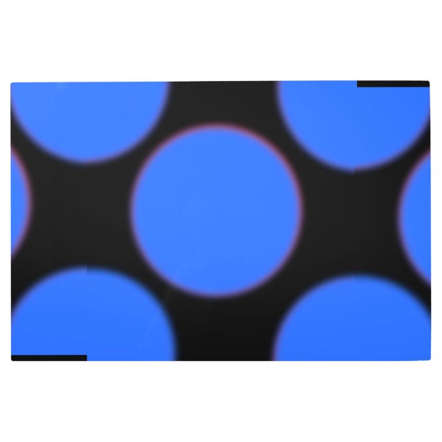 dap blue dots Metal Wall Art (Front)
