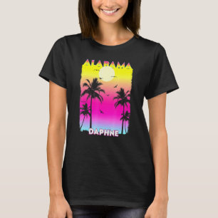 Daphne Alabama Al Summer Vintage Sunset T-Shirt