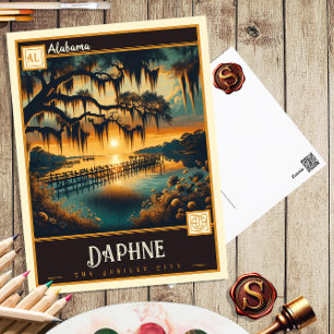 Daphne, Alabama Vintage Postcard