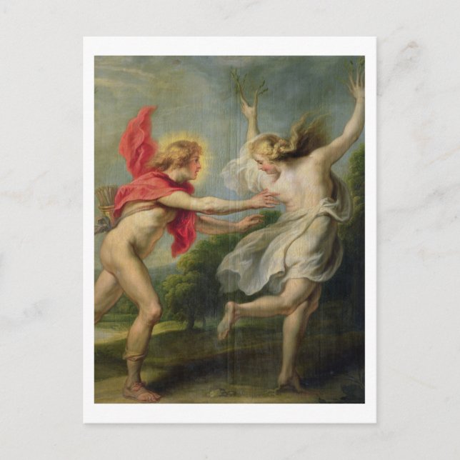 Daphne and Apollo (oil) Postcard (Front)