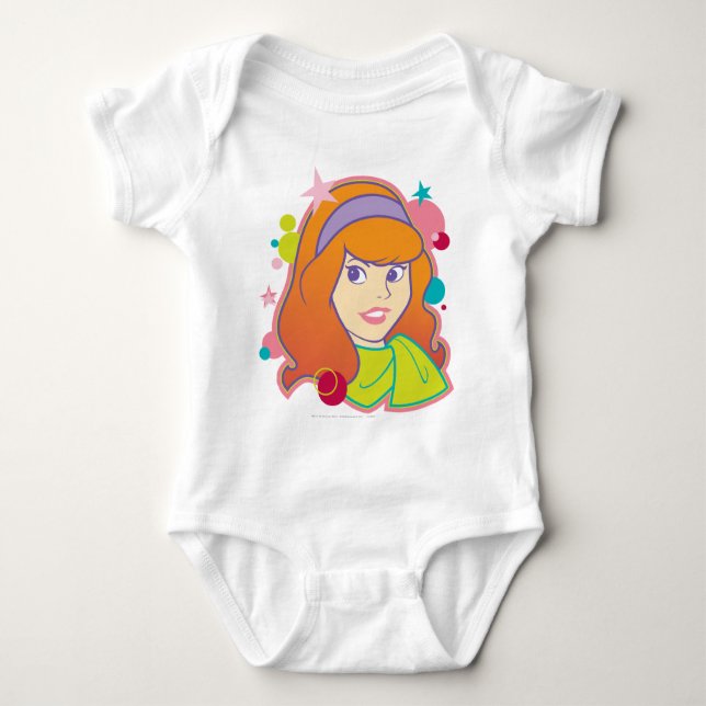 Daphne Groovy Graphic Baby Bodysuit (Front)
