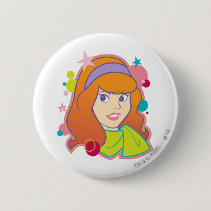 Daphne Groovy Graphic Pinback Button