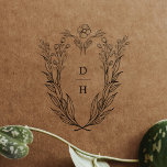 DAPHNE Monogram Greenery Wedding Rubber Stamps<br><div class="desc">This monogram greenery wedding rubber stamps from the Daphne Collection are perfect for a traditional wedding.

The simple yet classic design features an elegant and timeless crest monogram with florals and greenery surrounding the initials of the couple.

Personalize your rubber stamp with the initials of the couple.</div>