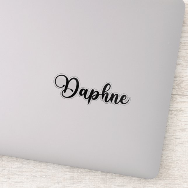 Daphne Name - Handwritten Calligraphy Sticker (Detail)