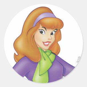 Daphne Smiling Classic Round Sticker