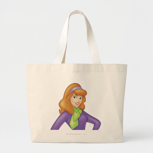 Daphne Smiling Large Tote Bag (Front)