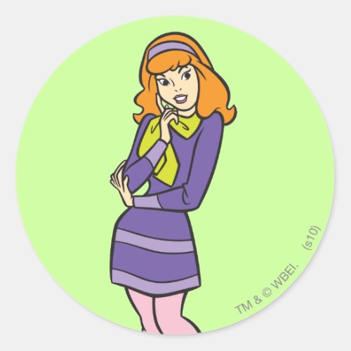 Daphne Wondering Classic Round Sticker