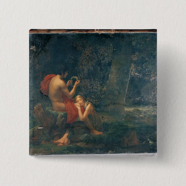 Daphnis and Chloe, 1824-25 Pinback Button (Front)