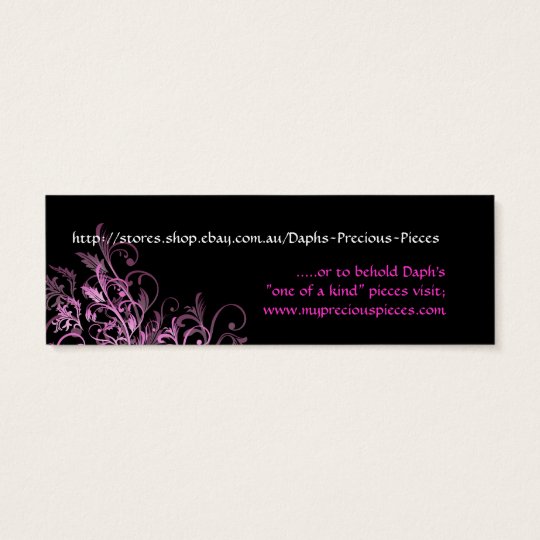 Daph's Precious Pieces Tag-custom design Mini Business Card
