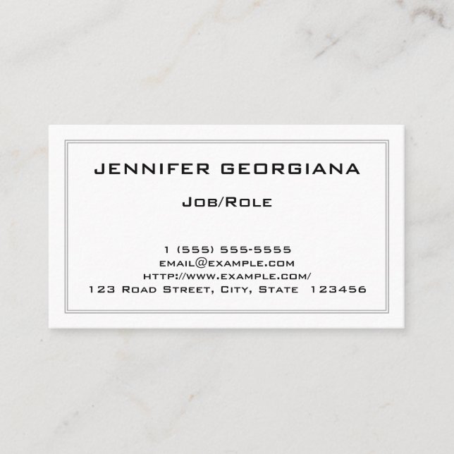 Dapper and Basic Professional Business Card (Front)
