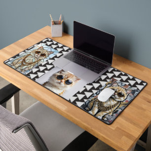 Dapper Animal Kitty In Sunglasse – Personalized Desk Mat