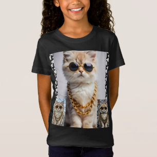 Dapper Animal Kitty In Sunglasse – Personalized T-Shirt