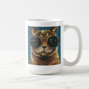 Dapper Animal Kitty In Sunglasses Coffee Mug