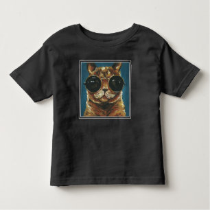 Dapper Animal   Kitty In Sunglasses Toddler T-shirt