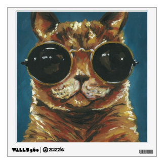 Dapper Animal | Kitty In Sunglasses Wall Decal