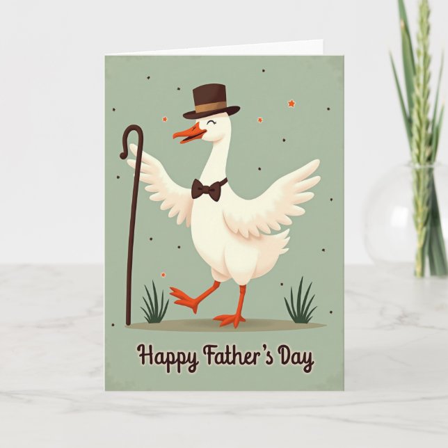 Dapper Bird Fathers Day Card (Front)