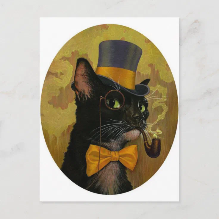 Dapper Cat Postcard