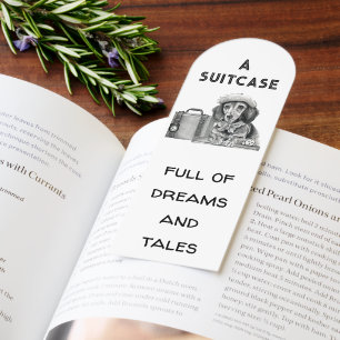 Dapper dachshund ready for adventure bookmarks