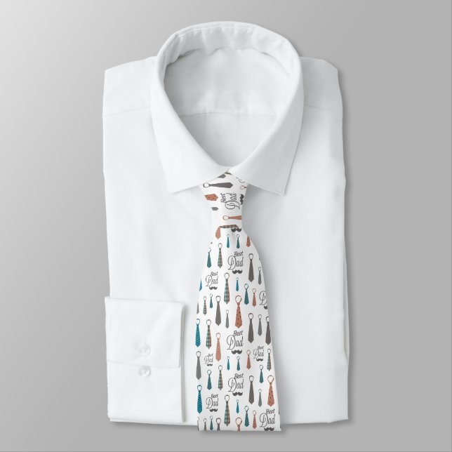 Dapper Dad – The Ultimate Father’s Day Pattern Neck Tie (Tied)