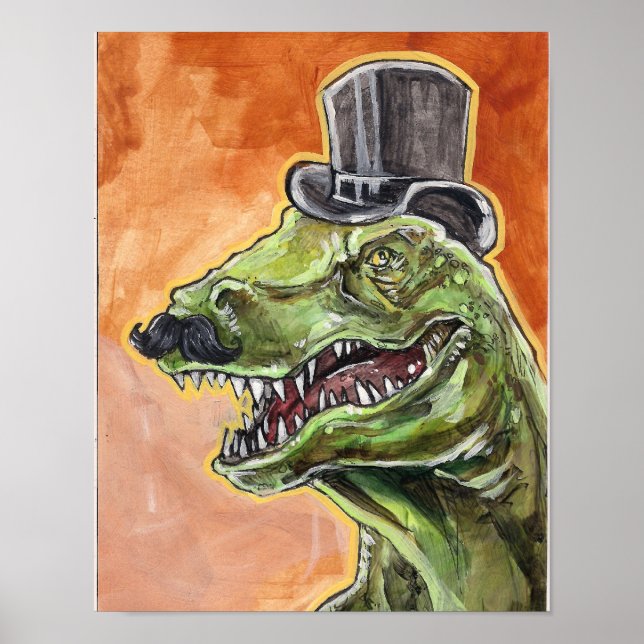Dapper Dinosaur Poster (Front)