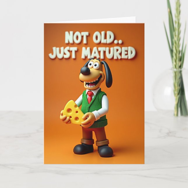 Dapper Dog Birthday Card (Front)