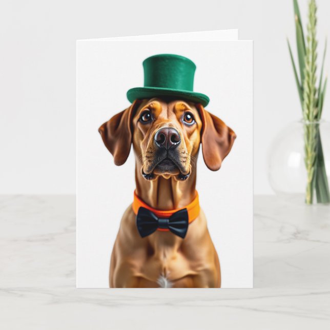 Dapper Dog Holiday Card (Front)