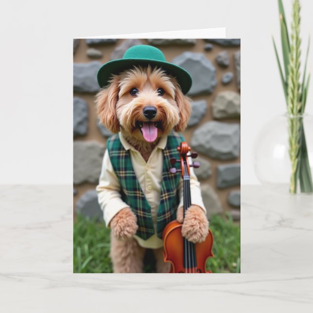 Dapper Dog Serenade Card (Front)