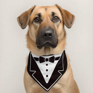 Dapper Dog Tuxedo Pet Bandana Collar