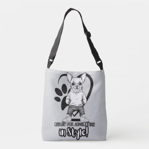 Dapper Doggo: Chihuahua with Swag Crossbody Bag