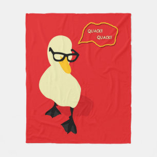 Dapper Duck Fleece Blanket