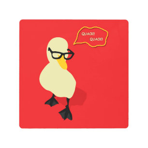 Dapper Duck Metal Print