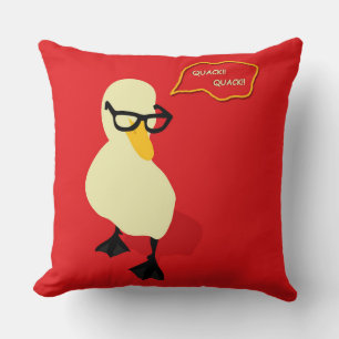 Dapper Duck Throw Pillow