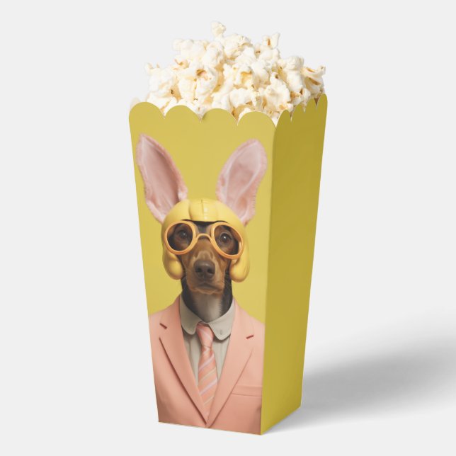 Dapper Easter Bunny Dog Favor Boxes (Popped)