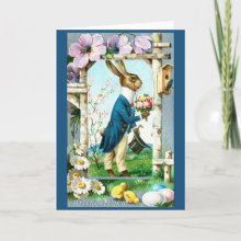 Dapper Easter Bunny - Vintage Easter Postcard