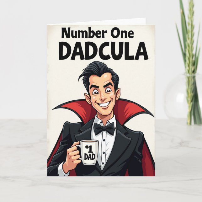 Dapper Fathers Day Mug Card (Front)